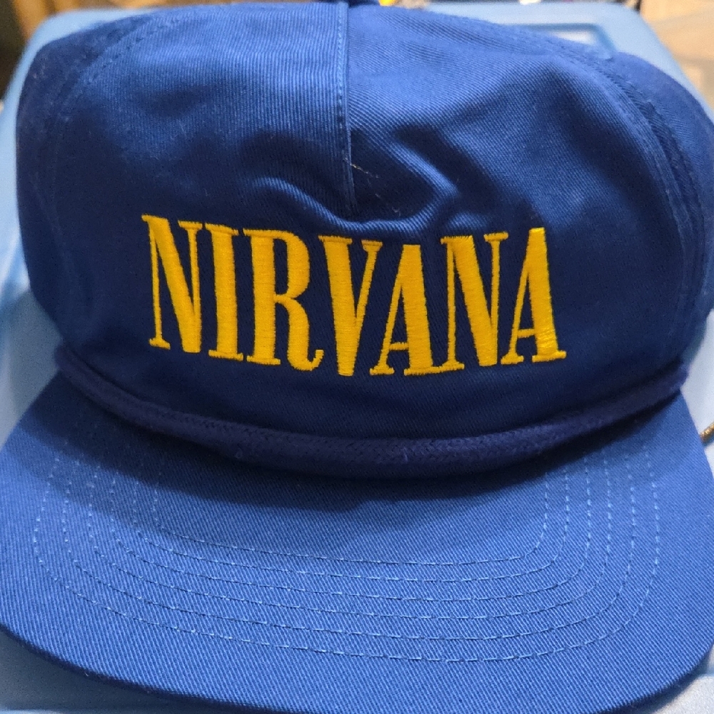 NIRVANA Kids Cap in Blue and Yellow